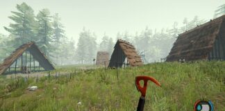 Main Village in The Forest during gameplay