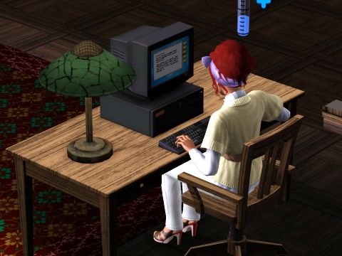 Making money through remote work in Sims 3