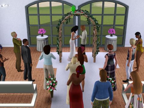 At the church alter.