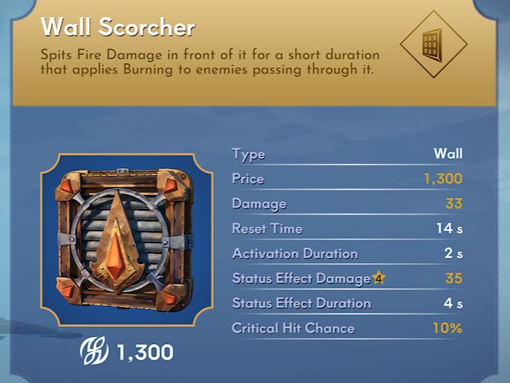 Orcs Must Die Deathtrap Wall Scorcher